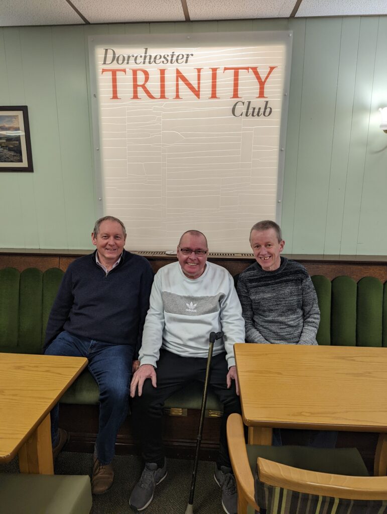 From left chairman Dave Smith secretary Ian Titterington and bar manager Sean Martin 2