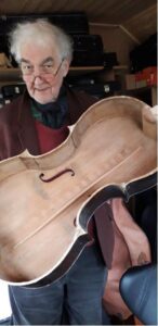John Dike with the cello