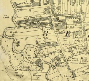 St Michaels Foundry showing a much smaller working factory estate circa 1820