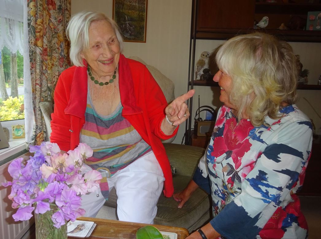 Tricia Gates and her mum