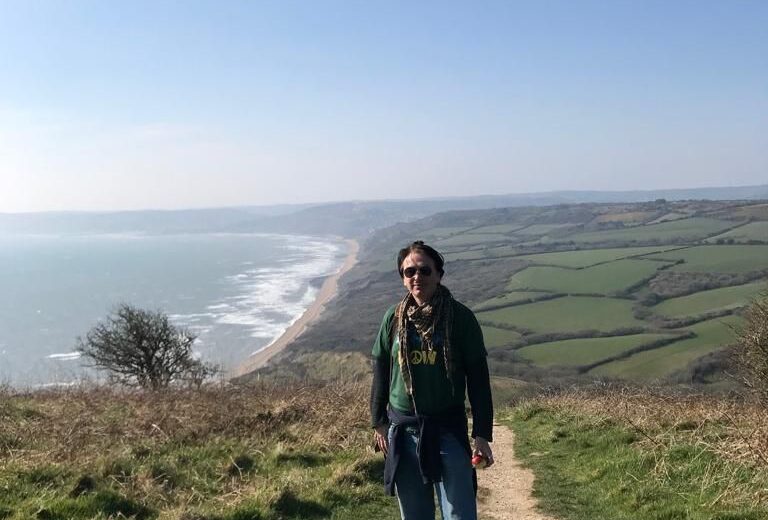 Dr Kevan Manwaring at Golden Cap