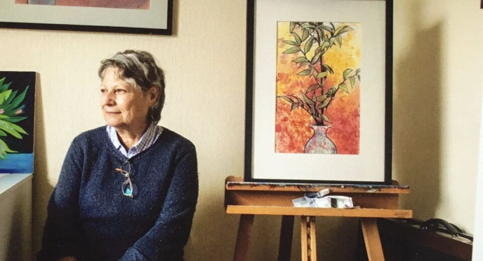 Judith Gait in her studio