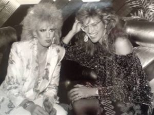 With Dusty Springfield in the late 80s