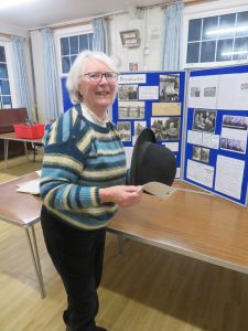 Jan Burnett with Ralph Wightmans hat