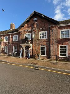 John and Barrie outside the Swan