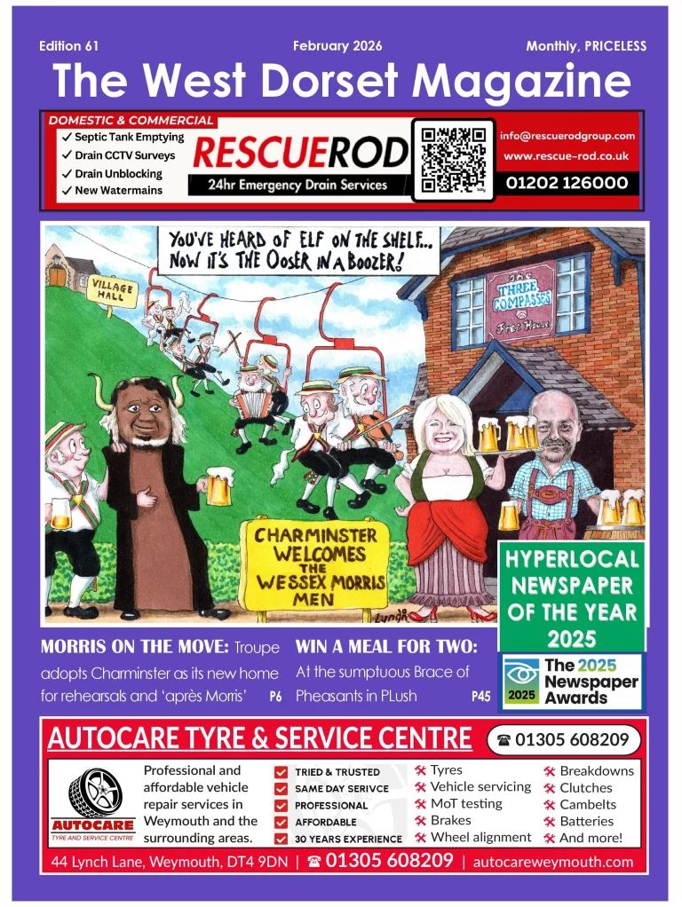 Magazine cover featuring local events.