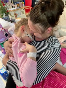 Carla and Lila in hospital