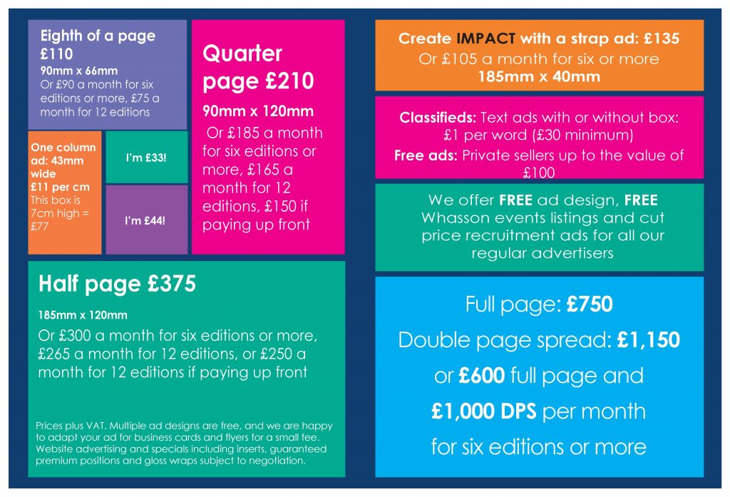 The West Dorset Magazine advertising ratecard