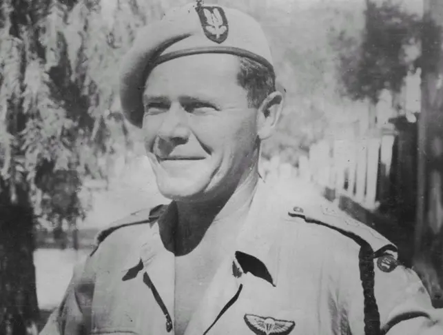 Major Peter Weaver of the Dorset Regiment, later SAS, in wartime uniform