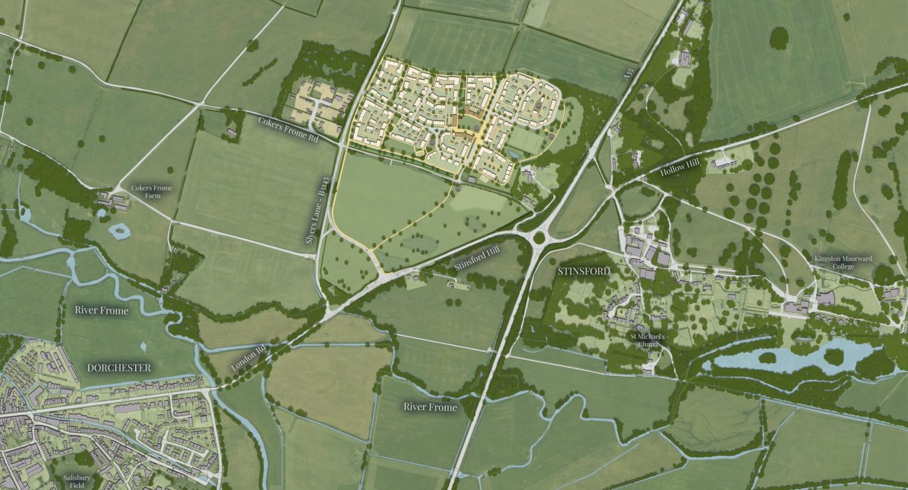 Stinsford Hill Illustrative Masterplan © Grainger plc 2048x1339 1
