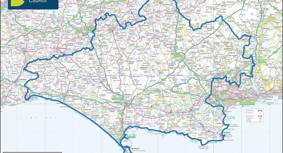The Dorset Council area map under consideration as part of the Dorset Local Plan.