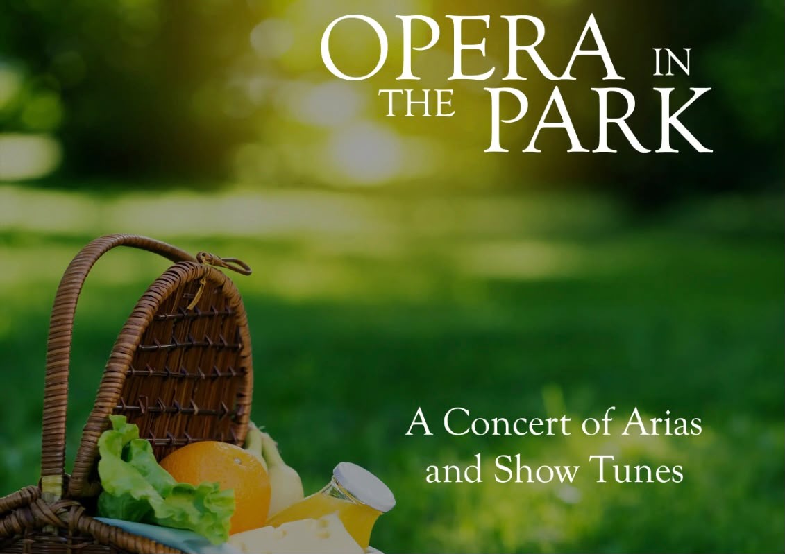 "Opera in the Park poster promoting Opera in Oborne festival concert of arias and show tunes
