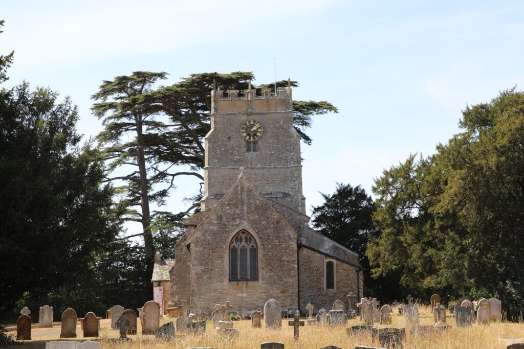 Thomas a Becket Church in Lydlinch, Dorset, where Keith Watts has been the church organist for 73 years